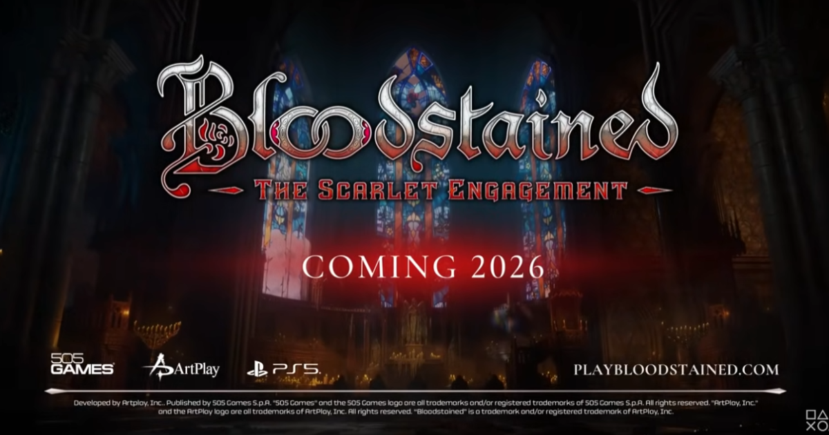 『Bloodstained: The Scarlet Engagement』のアイキャッチ画像。