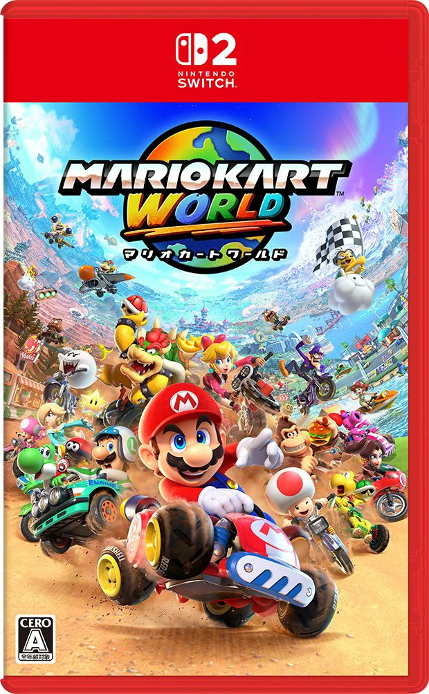 マリオカート ワールド Switch2パッケージ マリオカート ワールド Switch2パッケージ画像