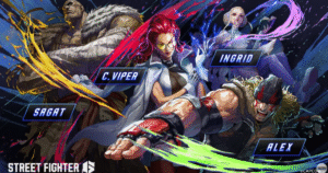 『ストリートファイター6』Year3参戦キャラ4人のアイキャッチ画像（サガット・ヴァイパー・イングリッド・アレックス）