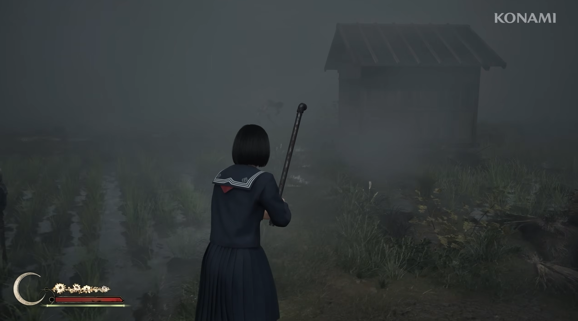SILENT HILL f 雛子の探索シーン SILENT HILL f 雛子が霧の中で探索