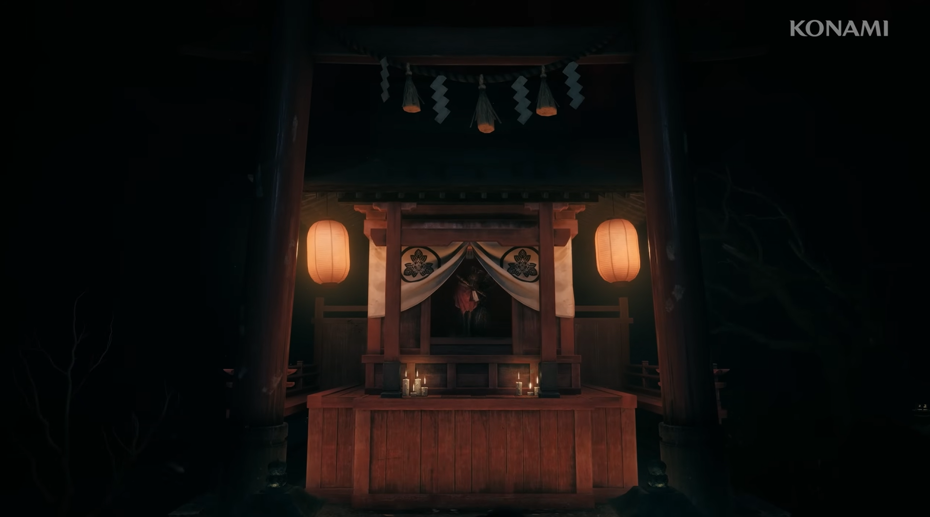 SILENT HILL f 神社の演出 SILENT HILL f 和風神社の夜の風景