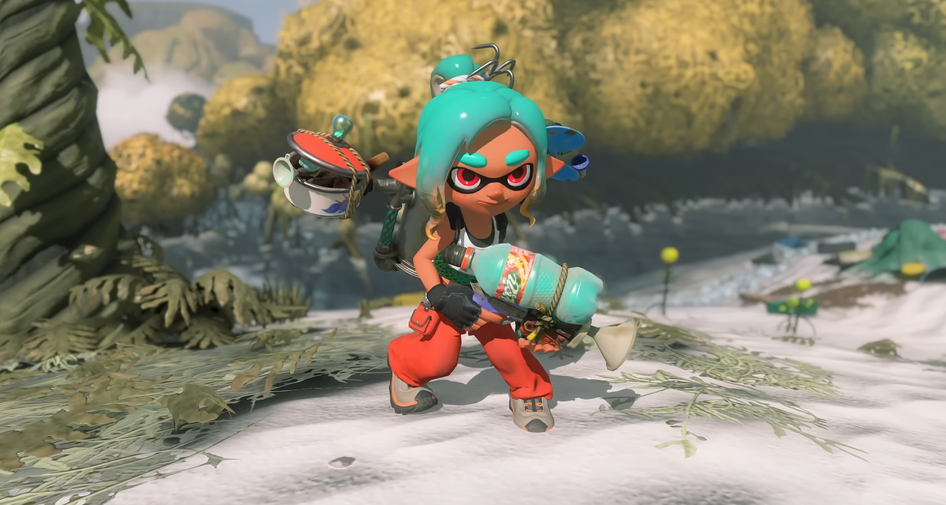 主人公メカニック|スプラトゥーン レイダース メカを操る新主人公メカニック。新型ブキとインクボトルを装備したインクリング系キャラクター