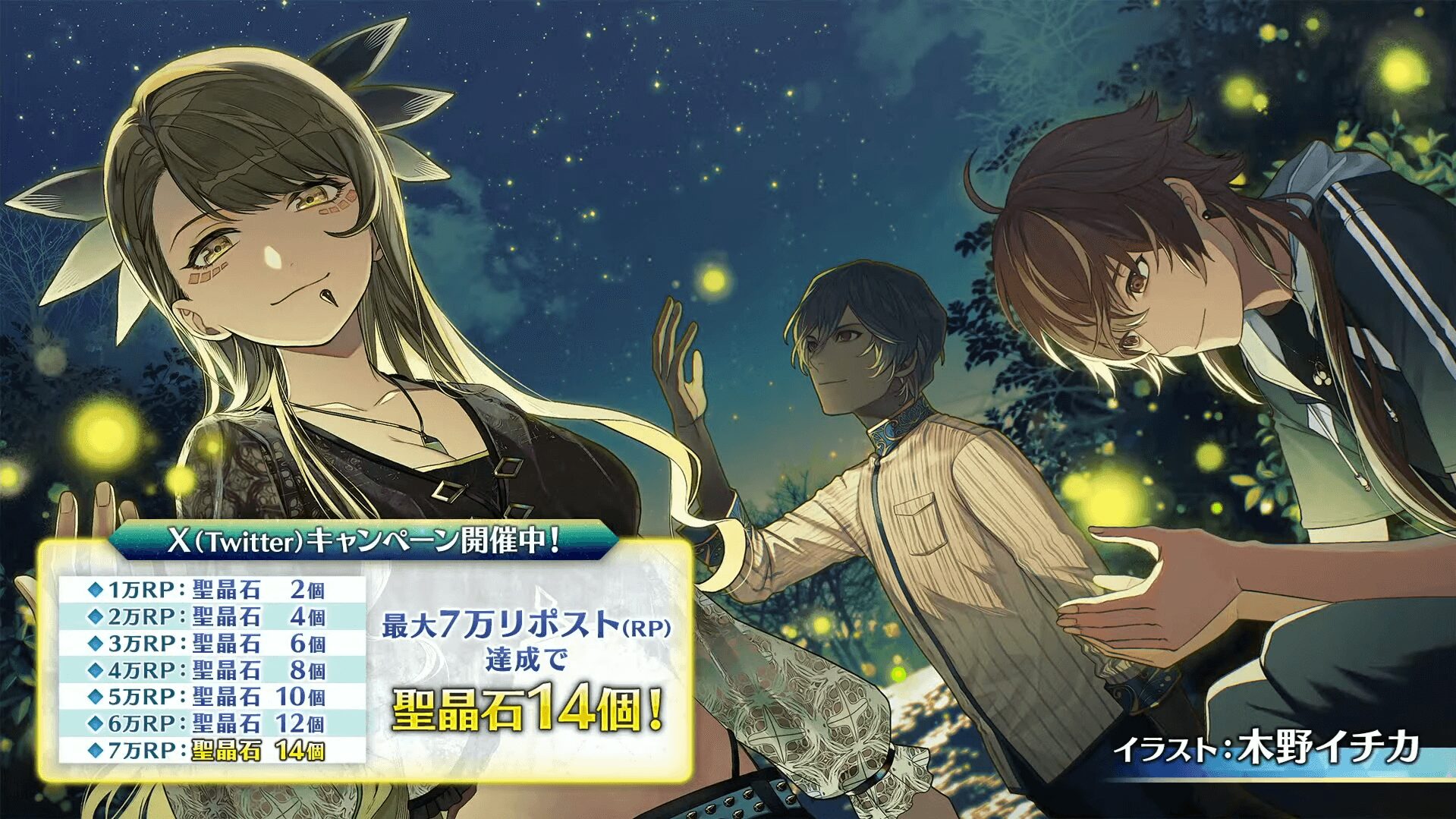 FGO Fes. 2025のリポストキャンペーン達成報酬一覧
