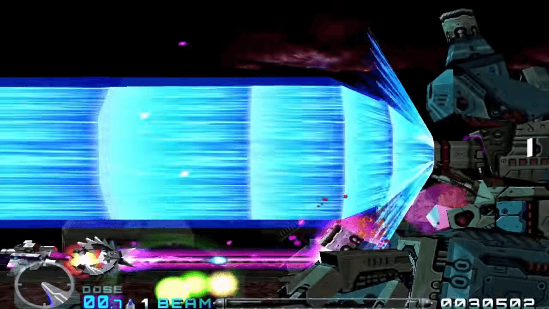 R-Type Delta 波動砲の発射シーン R-Type Delta 波動砲の発射シーン