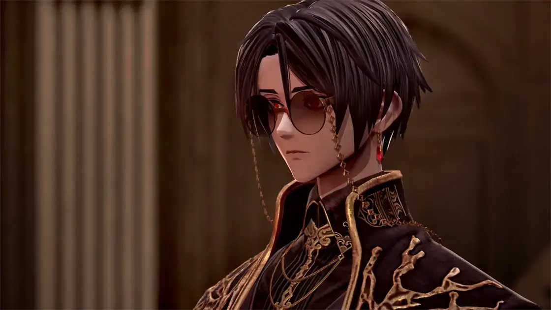 コードヴェイン2 キャラクター ヴァレンティン・ヴォーダ（短髪で厳しい表情の吸血鬼）