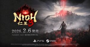 仁王3 発売日2026年2月6日告知ビジュアル｜PS5・Steam対応アクションRPG