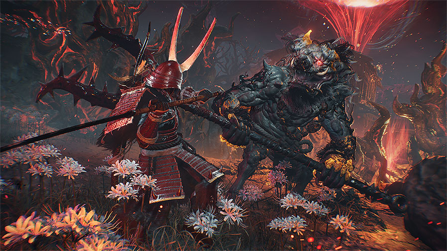 仁王3 サムライと妖怪の戦闘シーン