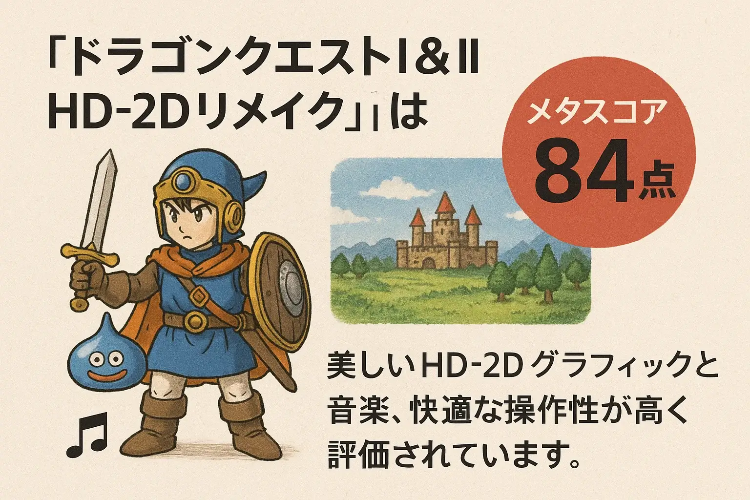 ドラゴンクエスト1&2 HD-2Dリメイク メタスコア評価グラフ ドラゴンクエスト1&2 HD-2Dリメイク メタスコア評価グラフ