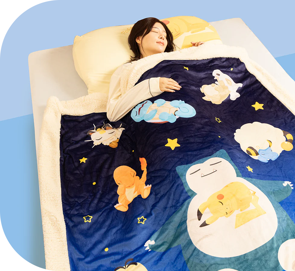 わた入りボアブランケット スヤスヤ時間デザイン