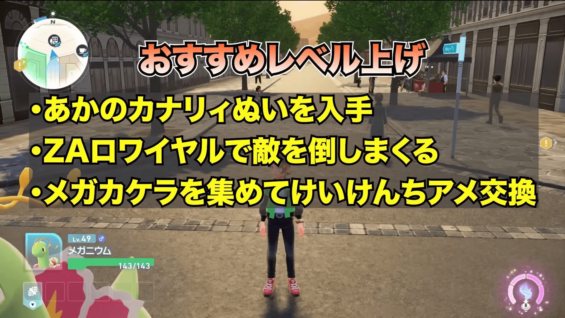 ポケモンレジェンズZA 効率的なレベル上げ方法