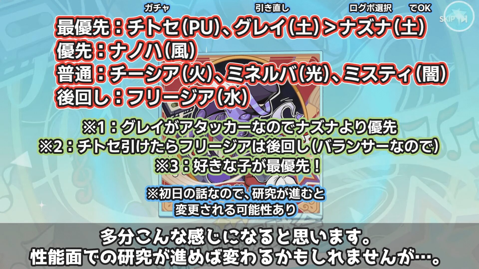 ステラソラ リセマラおすすめキャラ優先度表