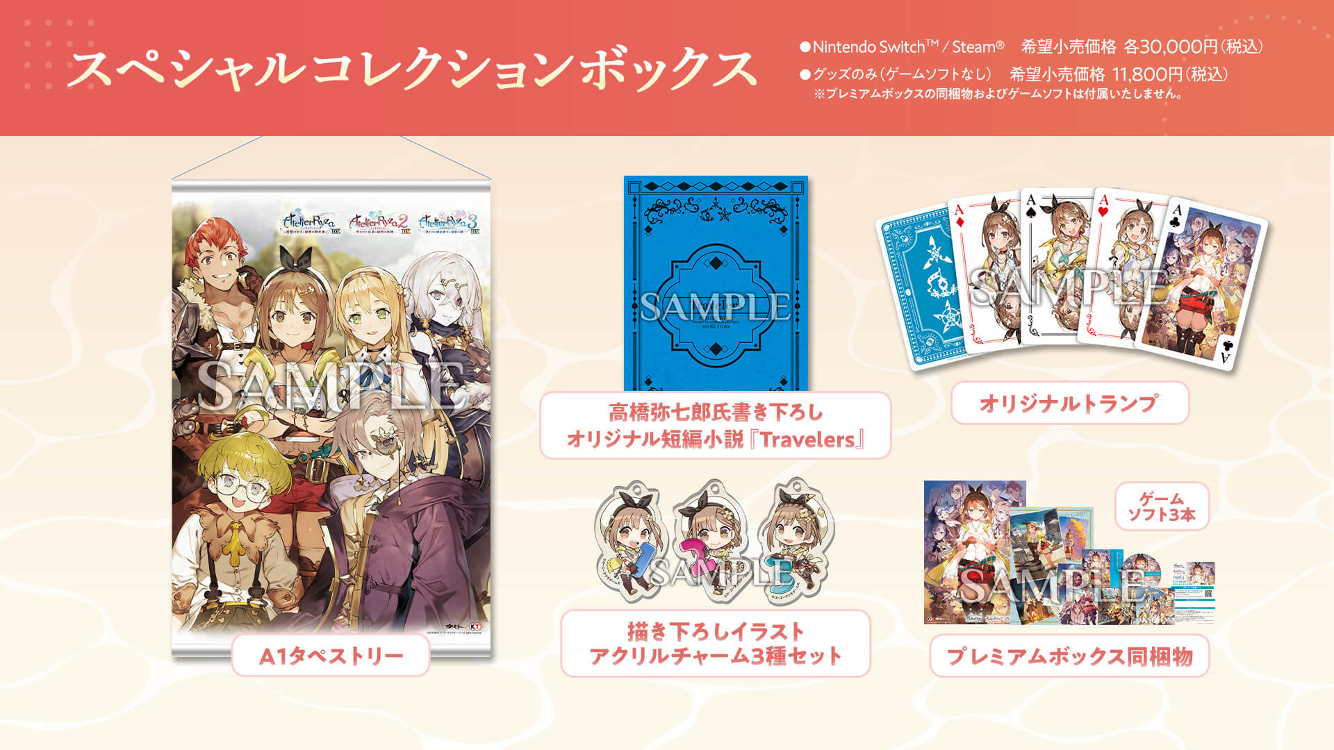 ライザのアトリエ DX スペシャルコレクションボックス 内容物画像