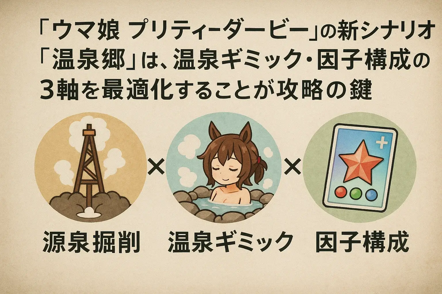 ウマ娘 温泉シナリオ 攻略構造 図解 ウマ娘 温泉シナリオ 攻略構造 図解