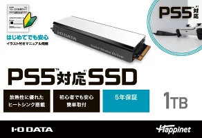 PS5対応 ヒートシンク付きM.2 SSD 2TB