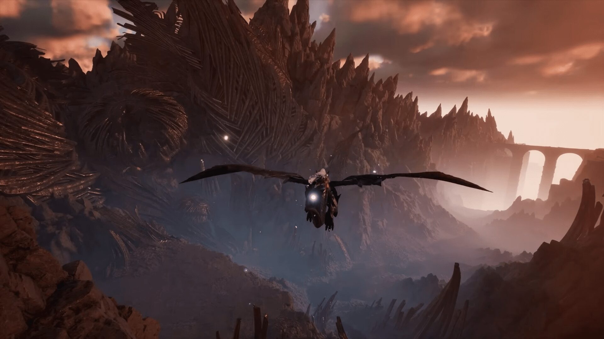 AION2で飛行や水泳を駆使して広大なオープンワールドを自由に探索するキャラクターの様子