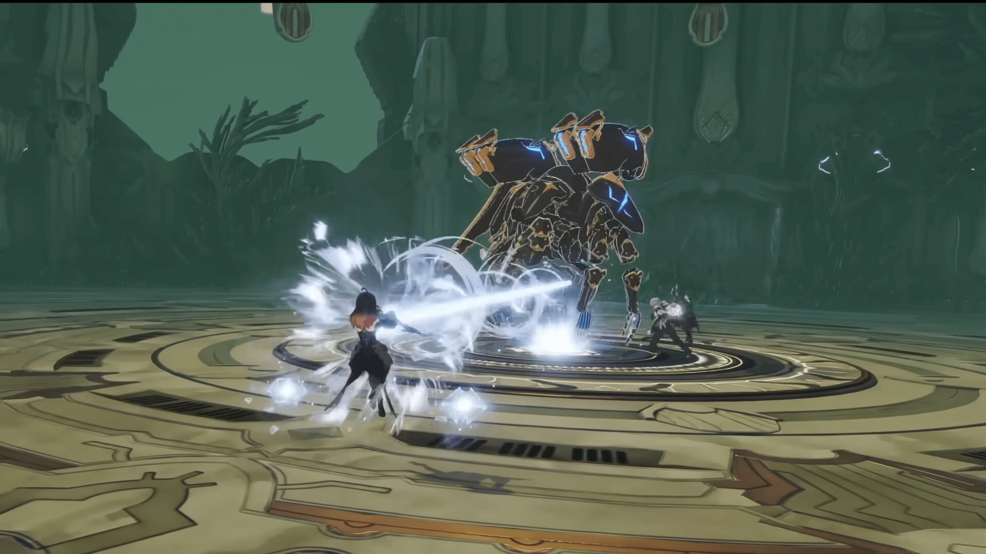 『ブループロトコル:スターレゾナンス』CBTで広大なフィールドを探索するキャラクター