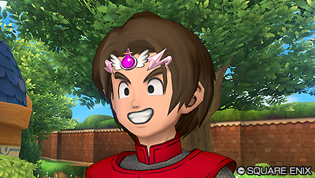 ドラクエ10バージョン8時空の迷い子たちの予約特典アイテム。時の妖精のフードとエンゼル皇帝の冠の紹介画像