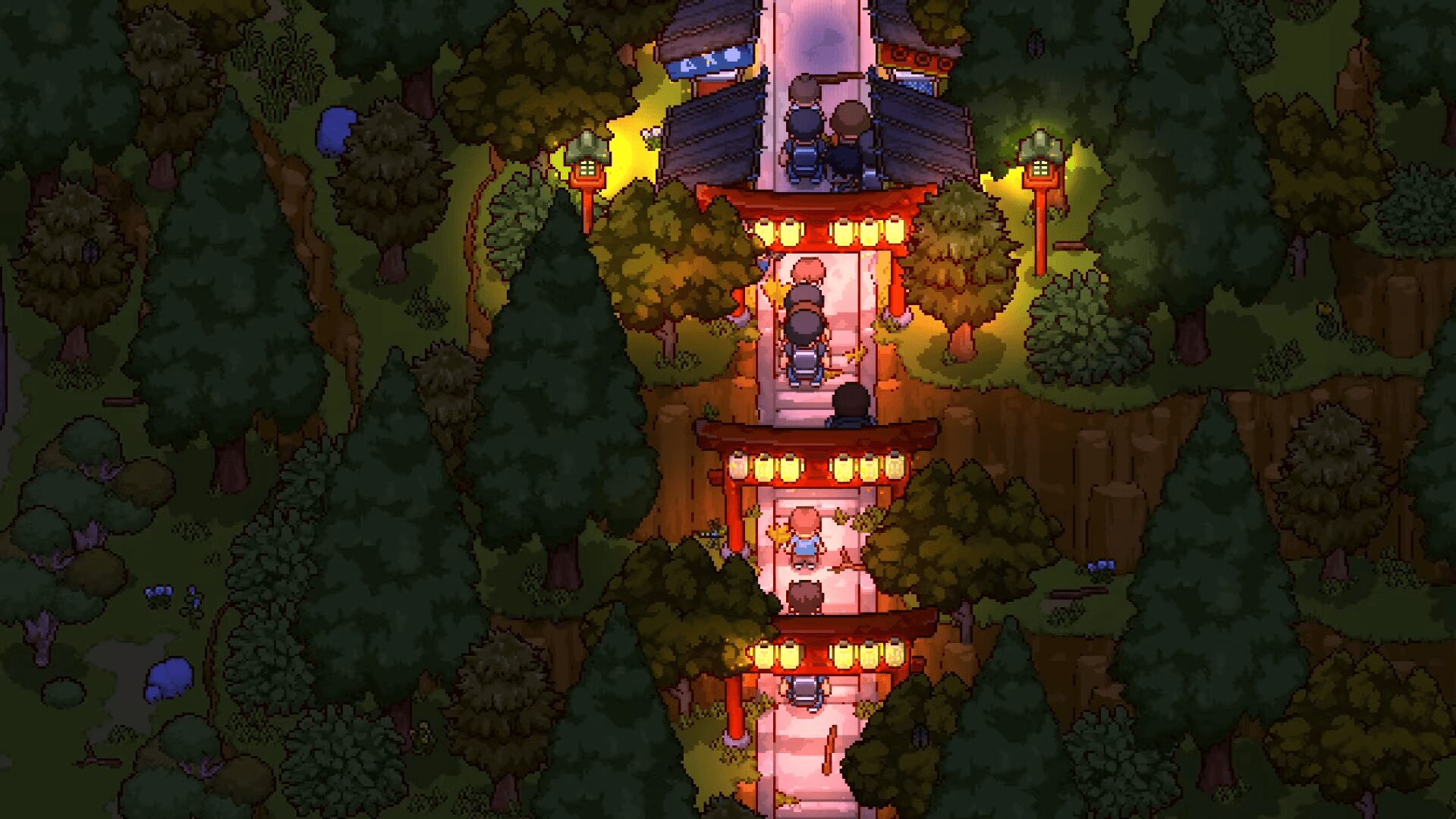 日本の夏祭りの風景と花火、『にほんの田舎ぐらし』の季節イベントの様子