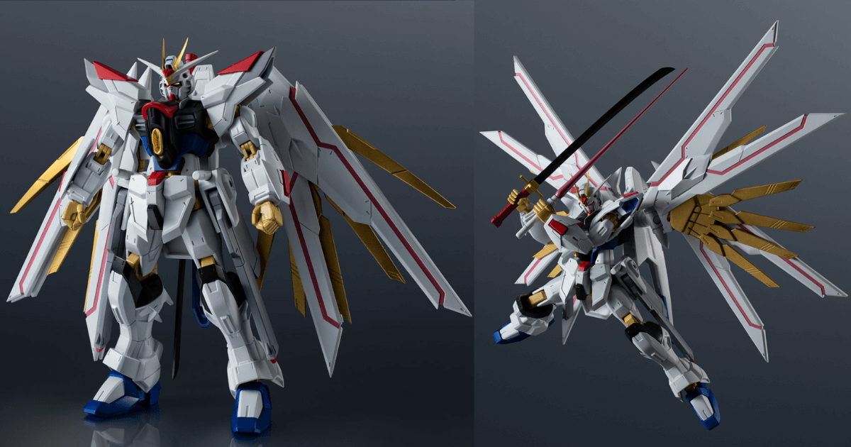 機動戦士ガンダムSEED FREEDOMのマイティーストライクフリーダムガンダムのGUNDAM UNIVERSEのフィギュア画像