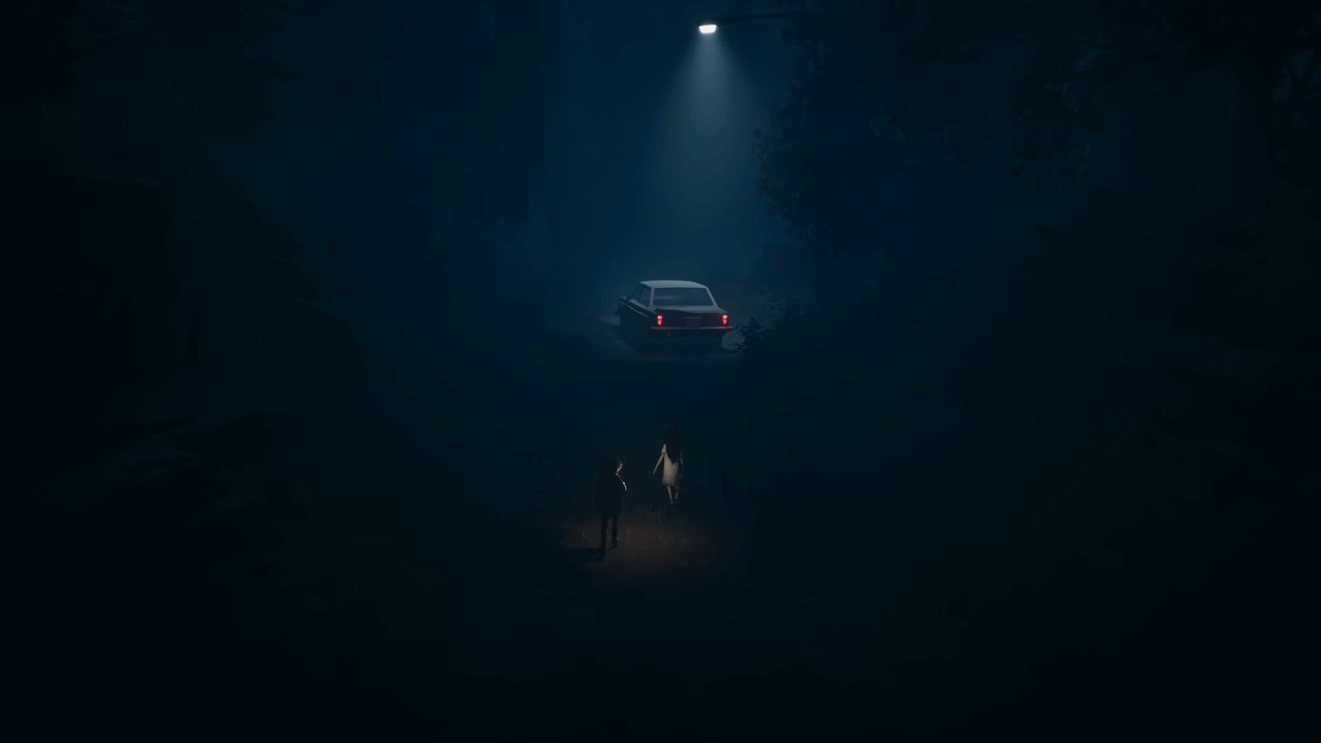 『REANIMAL』のゲーム画面。協力プレイでギミックを解く姉弟と、不気味な島の世界観がわかるビジュアル。