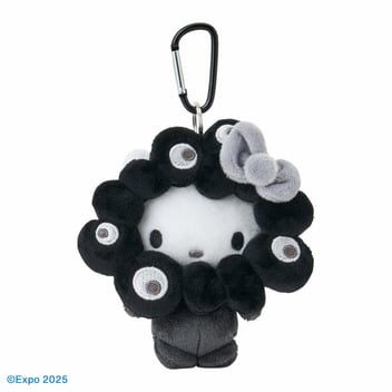 カラビナ付きのサンリオキャラクターズ ミャクミャクなりきりぬいぐるみBC(ブラック)