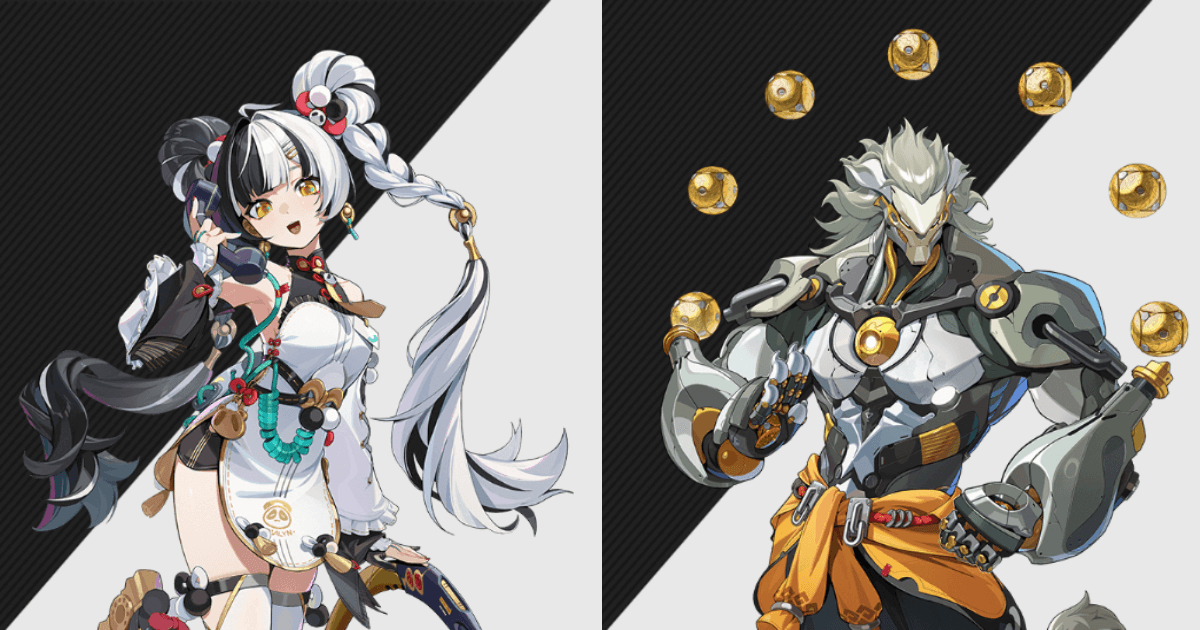 ゼンレスゾーンゼロ Ver.2.4「遥かなる深淵に臨めども」で追加される新エージェント ダイアリンと盤岳のイラスト